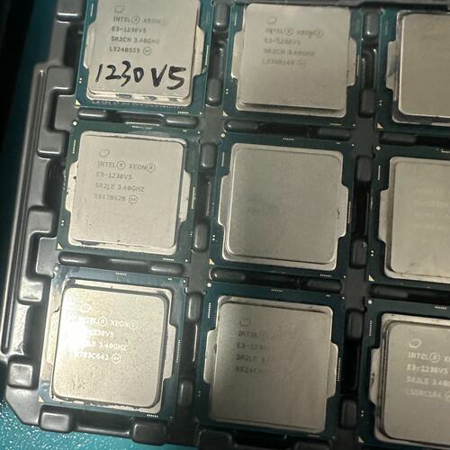 议价出71个E3-1230 V5处理器 CPU 清一色拆机 成色