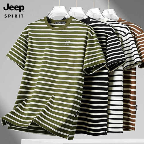 大码JEEP吉普短袖t恤男士t恤