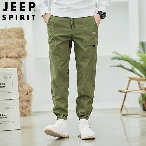 JEEPSPIRIT纯棉工装休闲长裤
