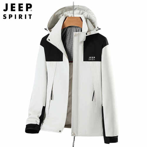 JEEPSPIRIT户外防风冲锋夹克