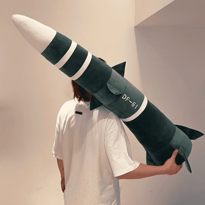 战略导弹东风DF-5C毛绒抱枕DF-61模型军工挂件玩偶公仔玩具钥匙扣