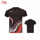 李宁羽毛球服新款 AAYW045 短袖 国青队大赛服球迷版 速干透气男女款