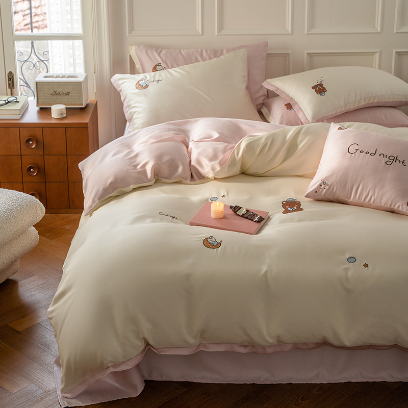 tencel兰精天丝四件套莱赛尔夏季凉感丝床上冰感轻奢高级感60支