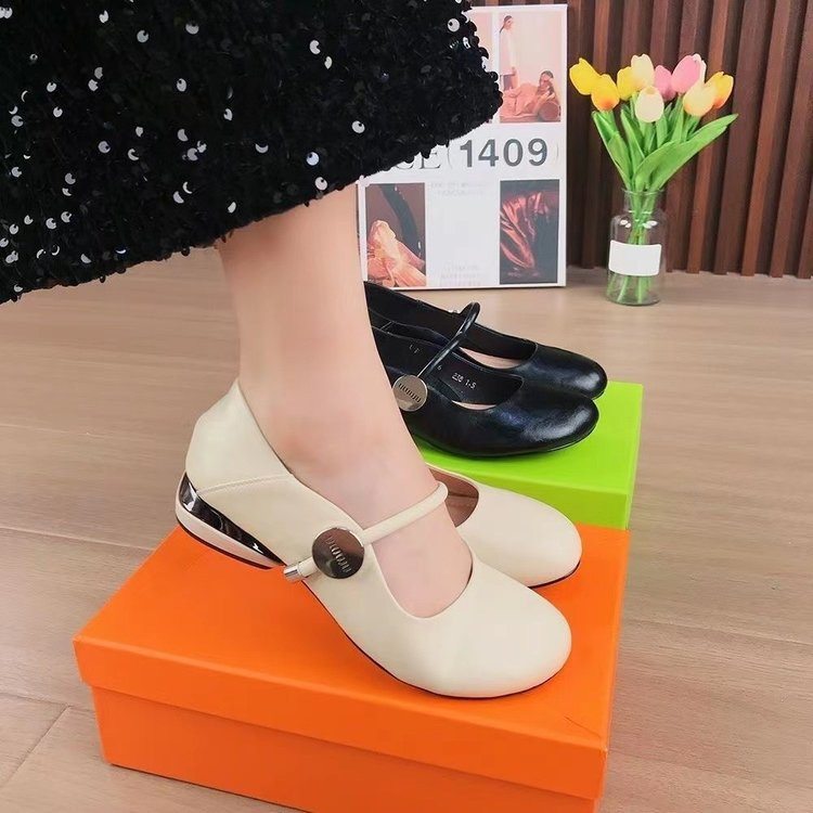 圆头乐福鞋女鞋韩版浅口平底鞋一字带方扣玛丽珍鞋懒人低跟鞋单鞋,女鞋,玛丽珍鞋,淘宝优惠券,粉丝福利购,淘宝优惠卷