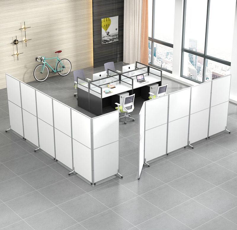 办公室屏风隔断墙折叠移动推拉隔断现在简约简易商用隔断