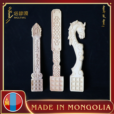 蒙古奶食白食鲜牛奶桶查干伊德民族献奶勺杨木手工制作塔穆嘎进口
