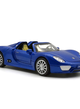 保时捷911敞篷跑车仿真原厂儿童金属玩具小汽车模型声光回力摆件