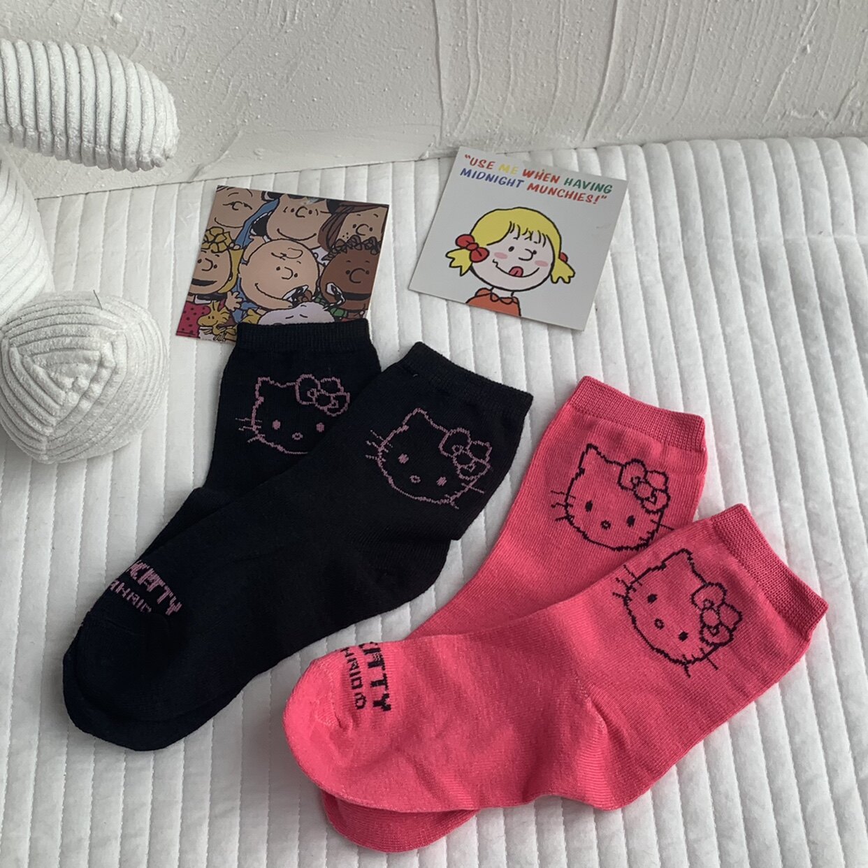 Kitty就是坠可爱的 春夏薄中筒袜