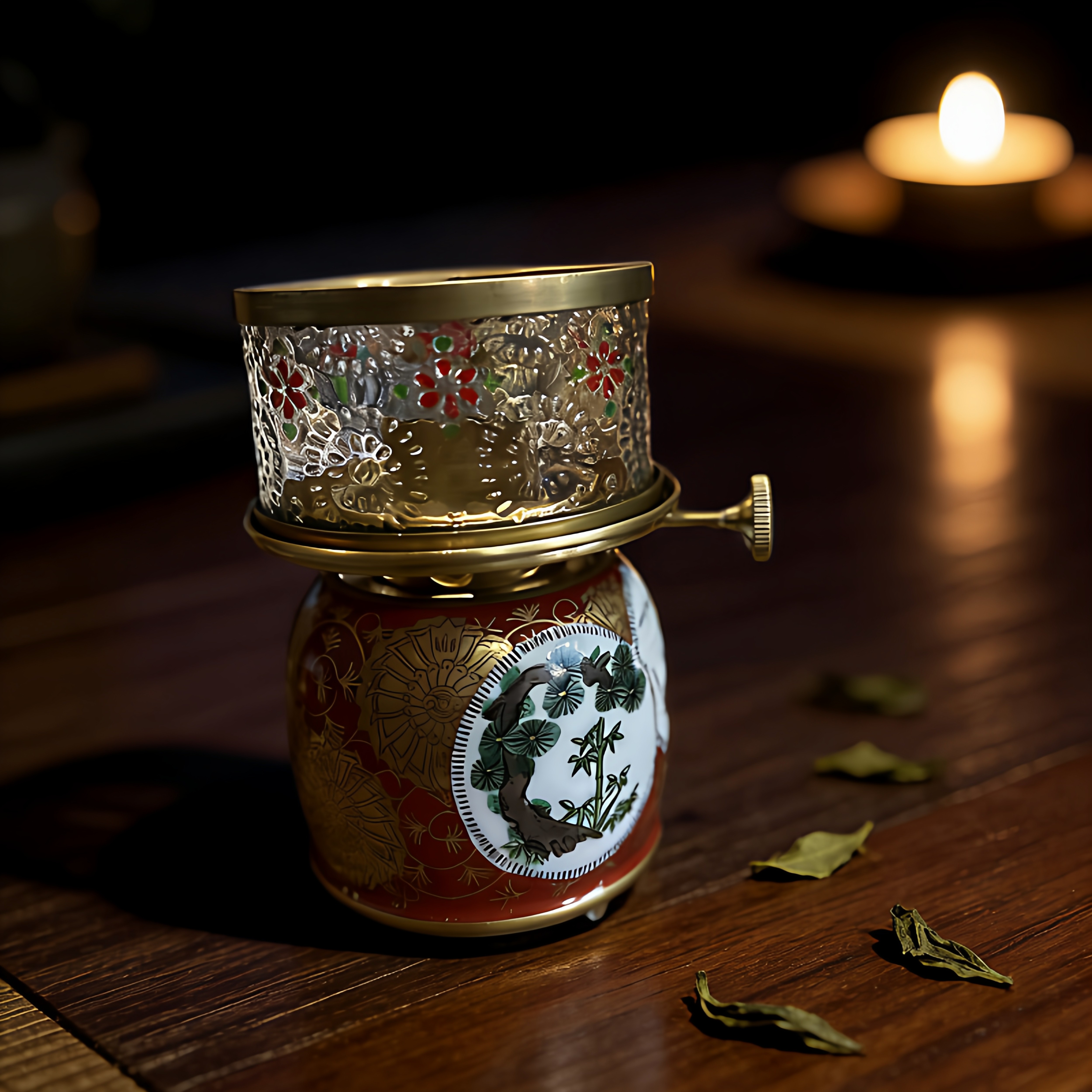 潮汕工夫茶灯仔空气灯温茶炉氛围灯日本酥油煮茶炉茶灯