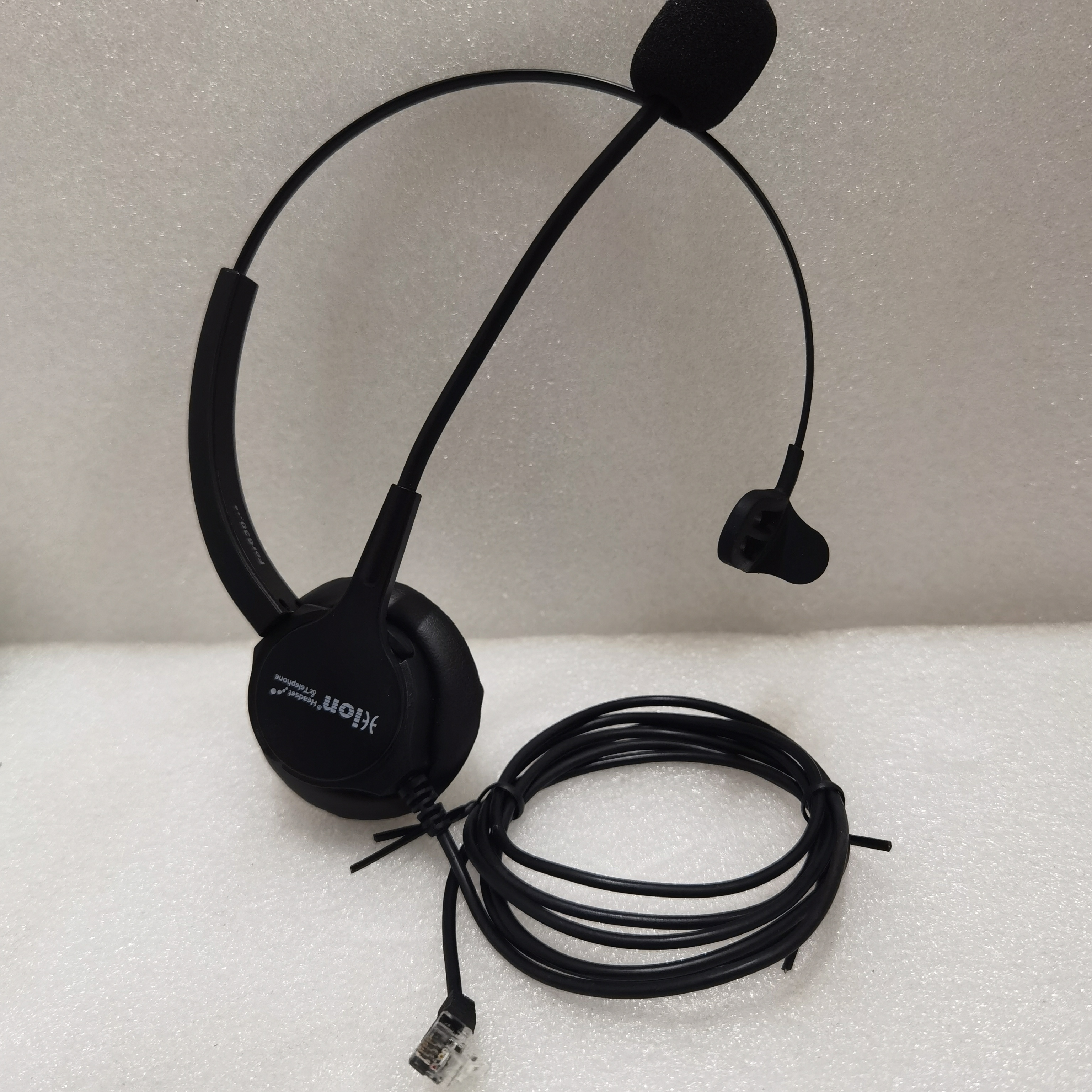 北恩for630降噪单耳耳麦 Rj11水晶头耳机 话务员耳机9成新