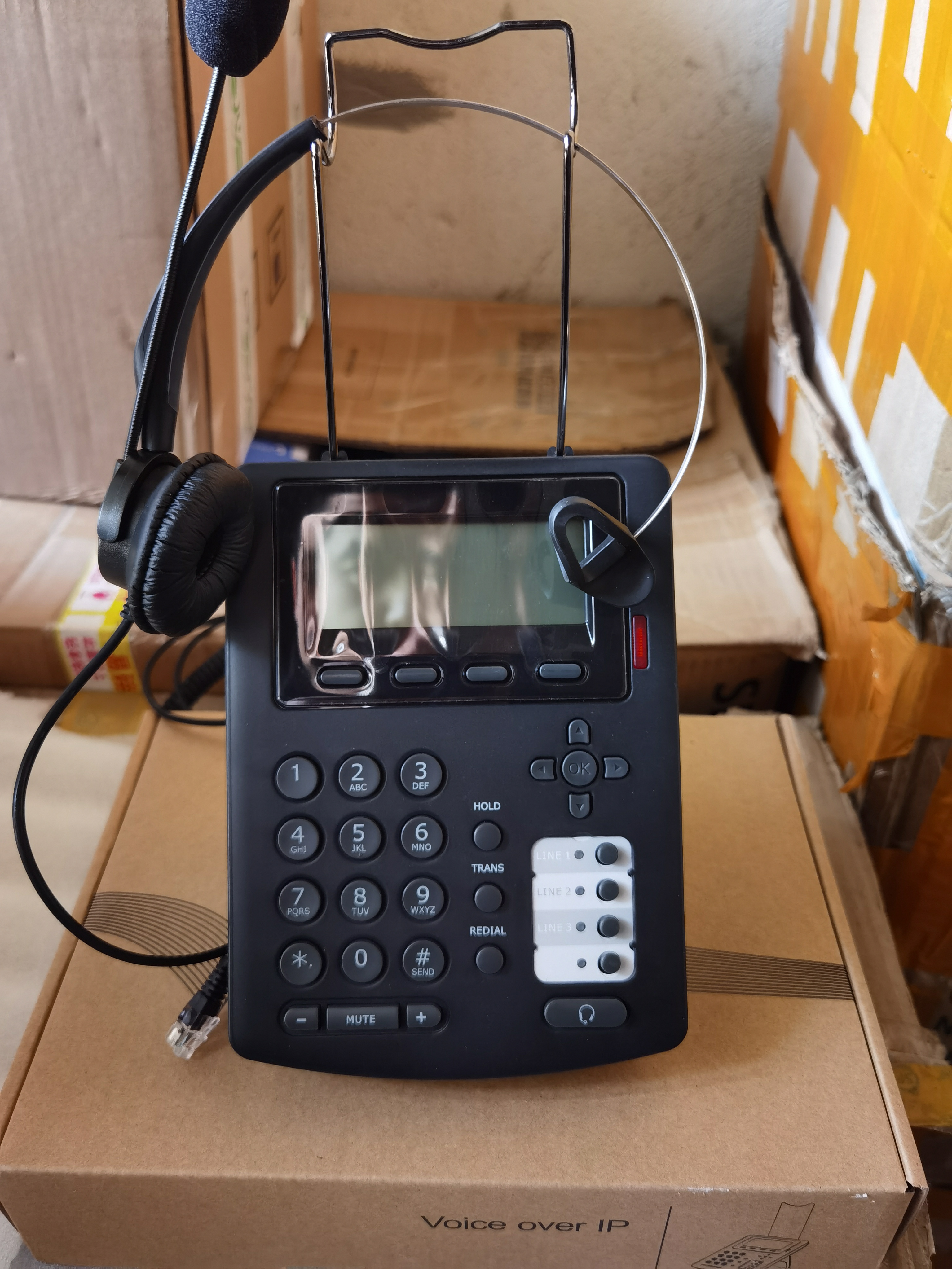 网络sip话机 ip电话机耳麦话务机局域网话务中心电话座机