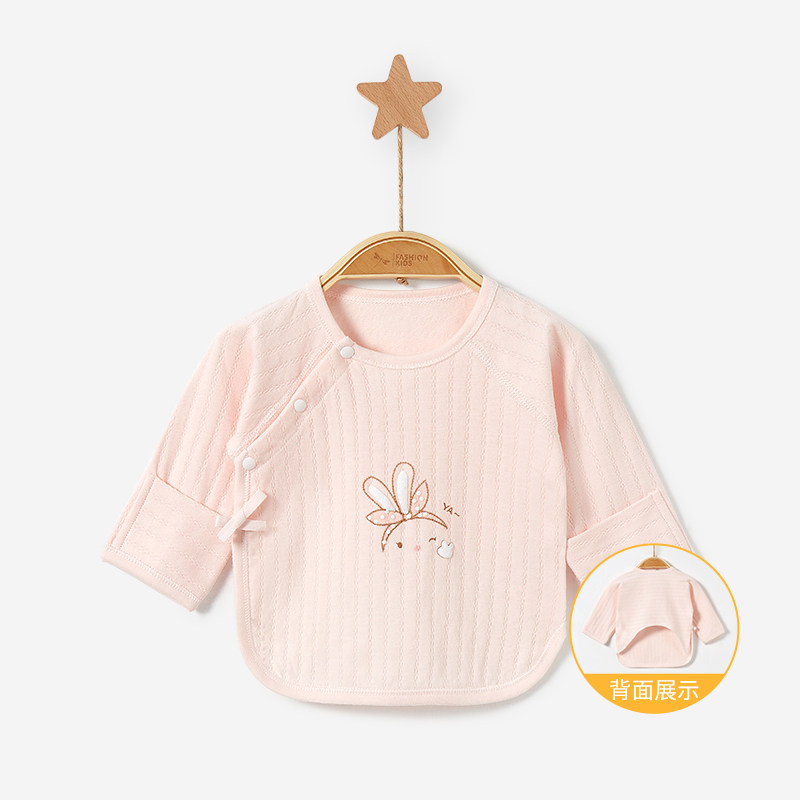 [SPRING AND AUTUMN CLEARANCE] NEWBORN BABY CLOTHES SPRING AND AUTUMN COTTON TOPS UNDERWEAR THIN AUTUMN CLOTHES BABY HALF-BACKS