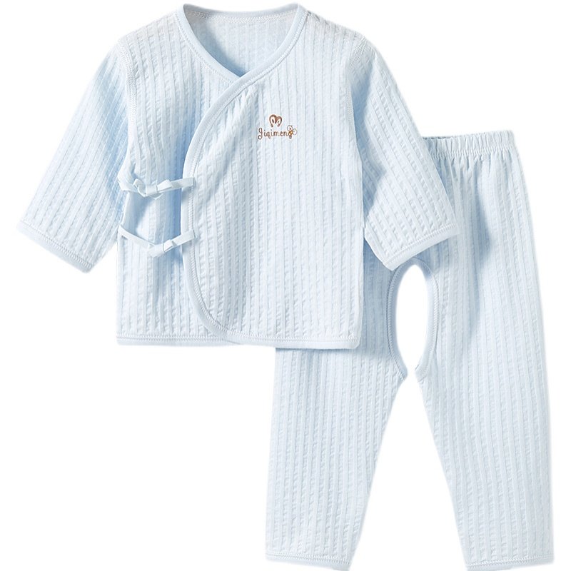 NEWBORN BABY CLOTHES SUMMER EARLY GROWTH SLEEVES 0 THIN OPEN FILE SPLIT MARCH COTTON MONK SUMMER DRESS BABY SET