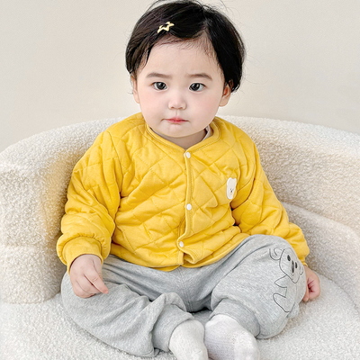 男女宝宝夹棉保暖棉袄秋冬