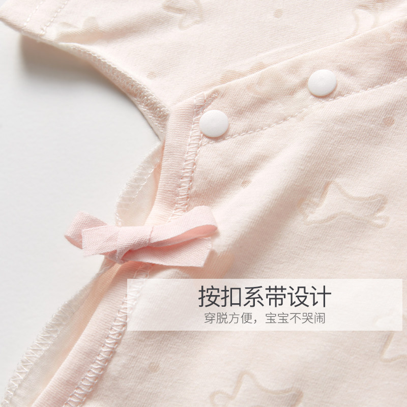 NEWBORN BABY CLOTHES SUMMER NEWBORN THIN SUMMER CLOTHES 0 SHORT SLEEVES MARCH BONELESS TOPS AND MONK CLOTHES BABY HALF-BACKS