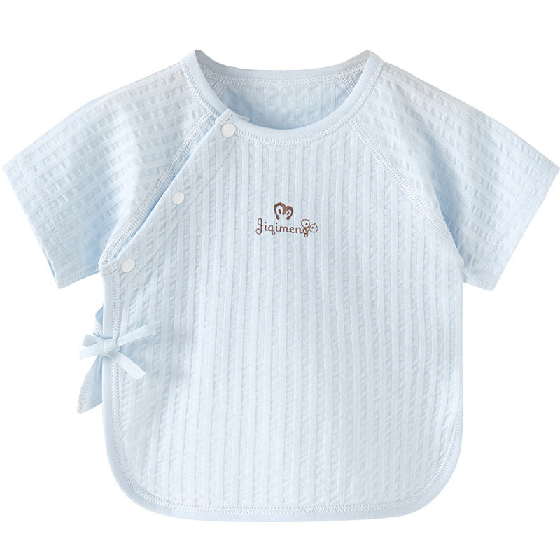 NEWBORN BABY HALF-BACK JACKET SUMMER NEWBORN THIN 0 SHORT SLEEVE TOP MARCH COTTON MONK DRESS SUMMER DRESS BABY CLOTHES