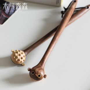 河豚不求人痒痒挠原木抓背挠痒神器抓痒器背部多功能老头乐挠痒痒