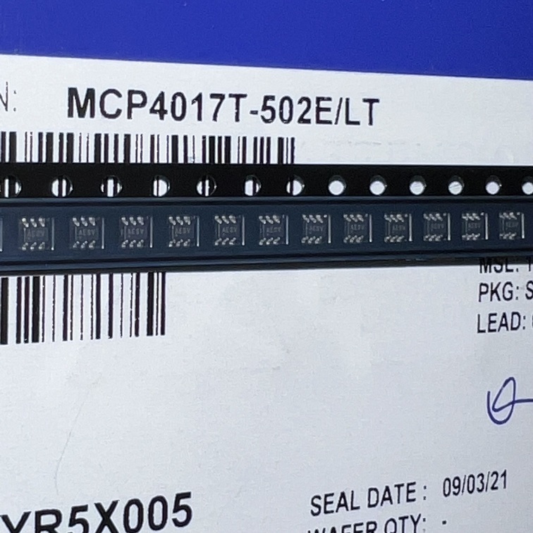 MCP4017T-502E/LT 数字电位器IC 变阻器 贴片 SC70-6 原装进口 电子元器件市场 芯片 原图主图