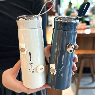 杯子男生高级感初高中学生保温杯女士高颜值个人专用茶杯便携水杯