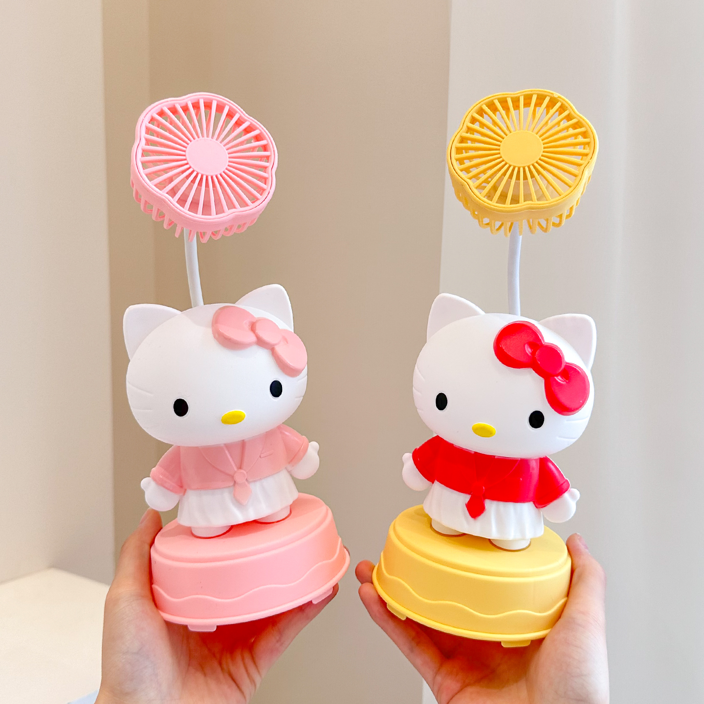 可爱hellokitty风扇桌面usn充电静音夏季学生宿舍办公室儿童礼物