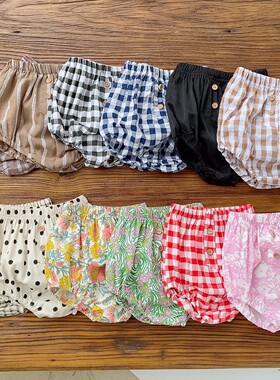 2022ins风爆款韩版新款男女宝宝童装夏装舒适亲肤纯棉两扣包屁裤