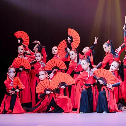 儿童古典舞雪龙吟舞蹈演出服