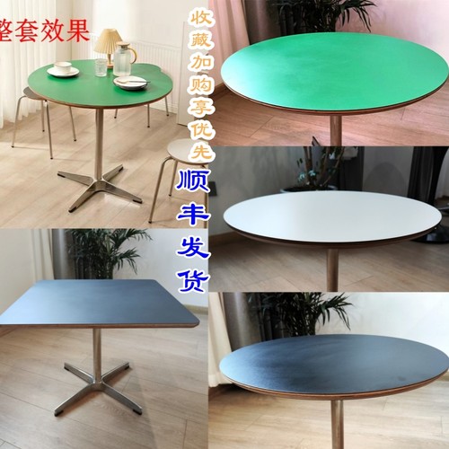 圆桌方桌奶茶咖啡店桌配面