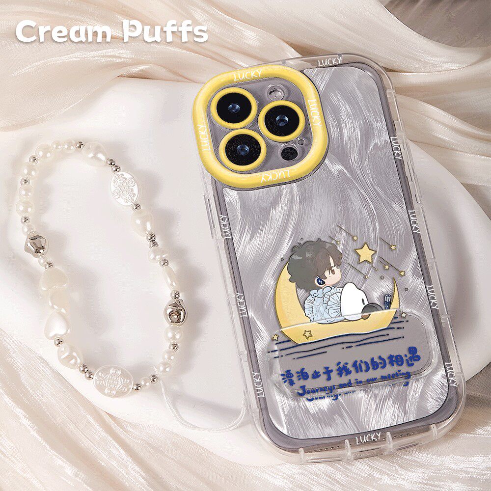 Q版周深周边华为MATE80可爱iPhone12带挂绳16plus手机壳小米17软适用苹果14p镜子支架13ProMax卡通红米NOTE15