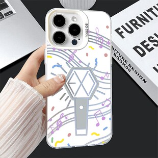 荣耀MAGIC7创意iPhone13硬12彩银17EXO应援棒苹果16周边华为Mate70高级感15ProMax手机壳14plus适用k80高级感