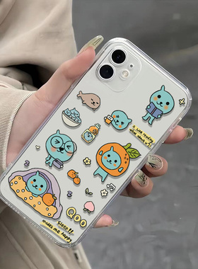 酷儿MAGIC7苹果15ProMax透明软iPhone16手机壳NOTE14Pro适用RENO13可爱NOVA12创意S20卡通FINDX8SPlus日韩A58