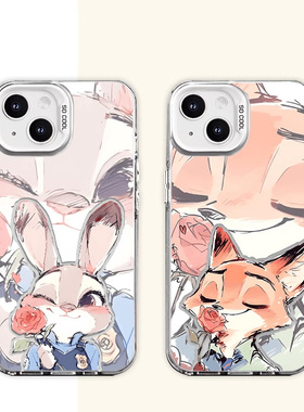 红米k70pro苹果15plus创意华为nova12朱迪尼克情侣荣耀MAGIC6适用硬OPPOA2可爱小米14手机壳VIVOx200卡通一加