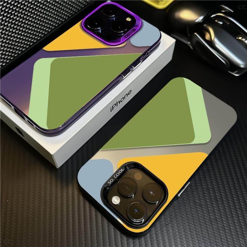 iPhone16plus高级感图案OPPOfindx8彩银VIVOx200适用小米15手机壳硬一加ace2苹果华为Pura70荣耀90红米note14