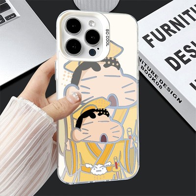 OPPOFindx8硬12彩银17ProMax皇帝小新苹果16可爱红米note15手机壳14plus适用iQOOneo10创意iPhone13卡通x100s