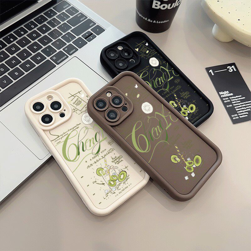 成毅猕猴桃周边16PLUS适用12ProMax华为P70软ins风iPhone17糖果红米note14新款苹果15手机壳13创意荣耀500PRO