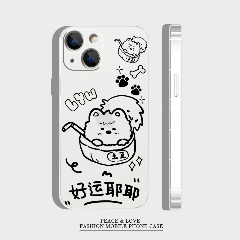 华为mate70适用k80苹果12pro好运耶耶iPhone16promax手机壳小米15pro卡通红米note14软VIVOs20可爱OPPOReno13