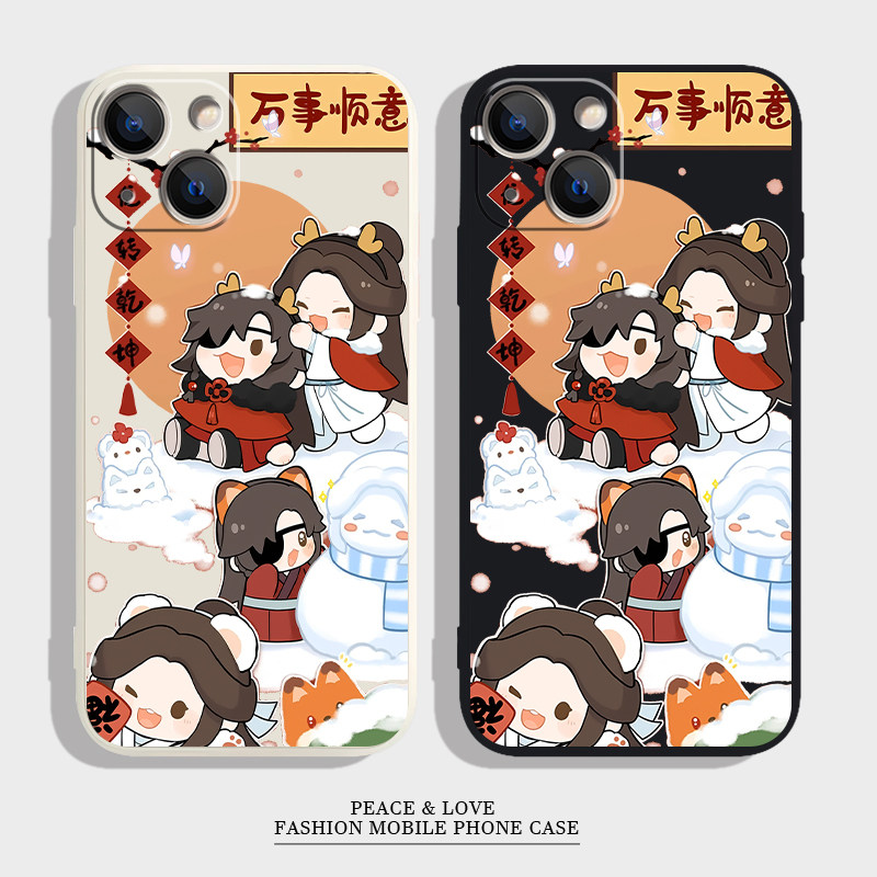 苹果17p可爱16e适用OPPOK13TURBO软iPhone12动漫15ProMax手机壳一加版天官赐福华为NOVA14小众荣耀畅玩70PLUS