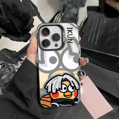 篮球坤坤适用OPPOReno14恶搞13手机壳硬12ProMax荣耀400PRO苹果16PLUS趣味VIVOS30彩银iPhone15真我NEO7TURBO