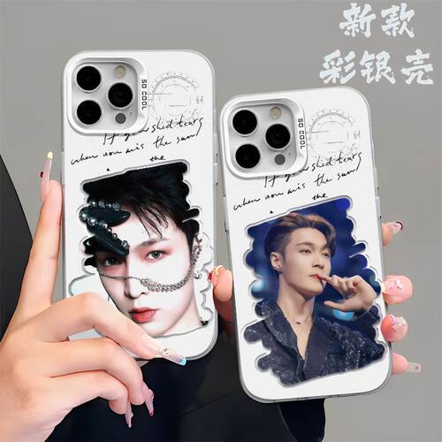 适用OPPORENO16pro适用iPhone13苹果12创意彩银14ProMax硬15PLUS高级感手机壳张艺兴周边ins风适用红米NOTE17