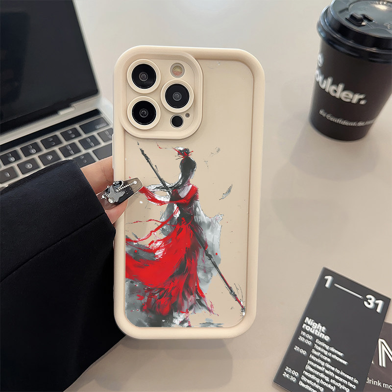 iPhone1516plus适用苹果14糖果1312ProMax手机壳软创意与凤行华为PURA80OPPOFINDX8VIVOIQOONEO9红米TURBO4