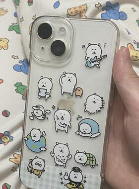 全能自嘲熊小米14手机壳IQOO13软OPPOk12x适用VIVOY300PRO卡通华为NOVA12荣耀200pro创意苹果16PROMAX透明s19
