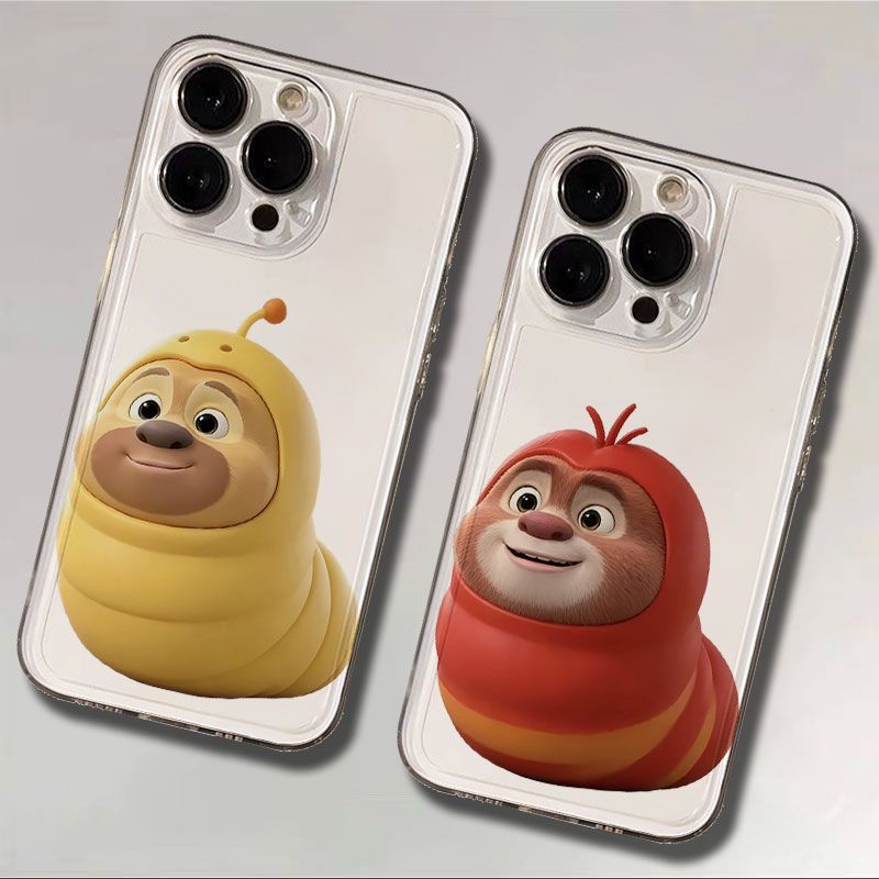 适用iPhone13苹果14创意透明12ProMax卡通适用OPPORENO16PRO可爱适用小米17ULTRA软15PLUS手机壳熊大熊二虫子