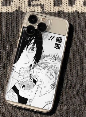 电锯人S20苹果13ProMax透明软NOTE14手机壳小米15Ultra适用iPhone16动漫NOVA12个性FINDX8SPlus创意IQOONEO10