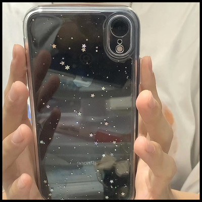 荣耀x60pro创意苹果15promax小米14ultra手机壳软VIVO简约OPPO满屏星星适用红米k70pro一加ACE3Pro华为PURA70