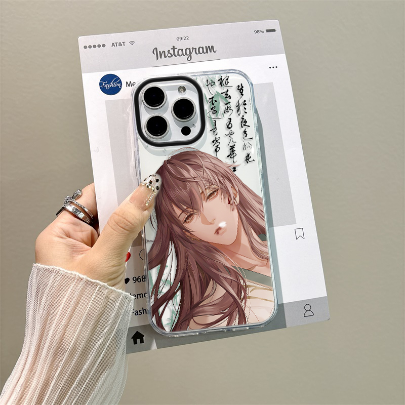 苹果16代号鸢袁基15plus手机壳带挂绳14ProMax适用硬iPhone13大孔荣耀400卡通12二次元OPPOFINDX8S新款k70pro
