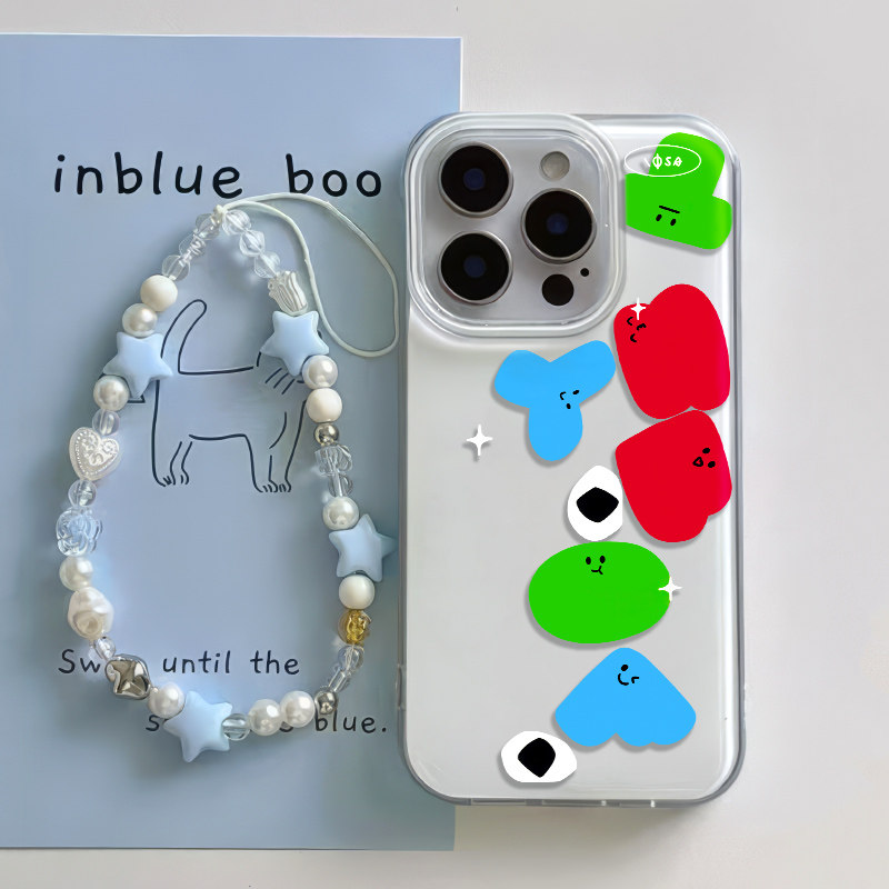 苹果14plus适用大孔硬tfboys十周年12创意13ProMax时尚k80小米15至尊iPhone16手机壳带挂绳ins风iQOOneo9spro