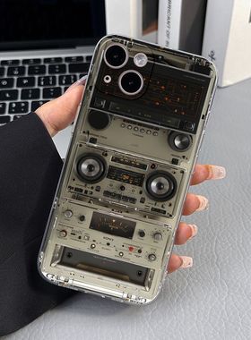 华为mate50复古播放器OPPOk11软荣耀x60个性VIVOs16pro适用苹果14plus手机壳小米13ultra红米k50pro一加ACE3V