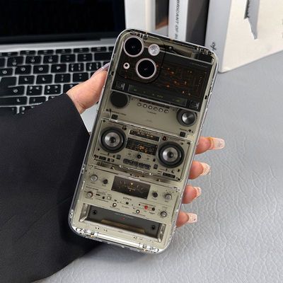 华为mate50复古播放器OPPOk11软荣耀x60个性VIVOs16pro适用苹果14plus手机壳小米13ultra红米k50pro一加ACE3V