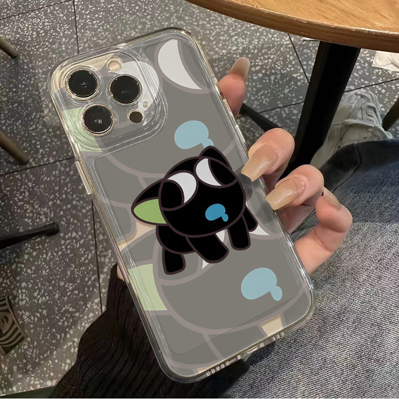 痴呆罗小黑iPhone15手机壳IQOO13透明软VIVOy500可爱16PLUS苹果14小米17卡通适用12ProMax二次元红米k80Ultra