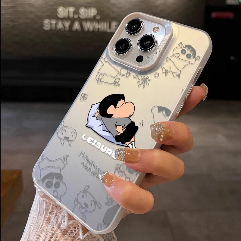 华为PURA80PRO适用13手机壳睡觉小新iPhone14彩银VIVOs30苹果16卡通15PLUS硬12ProMax小米CIVI5PRO可爱FINDX8