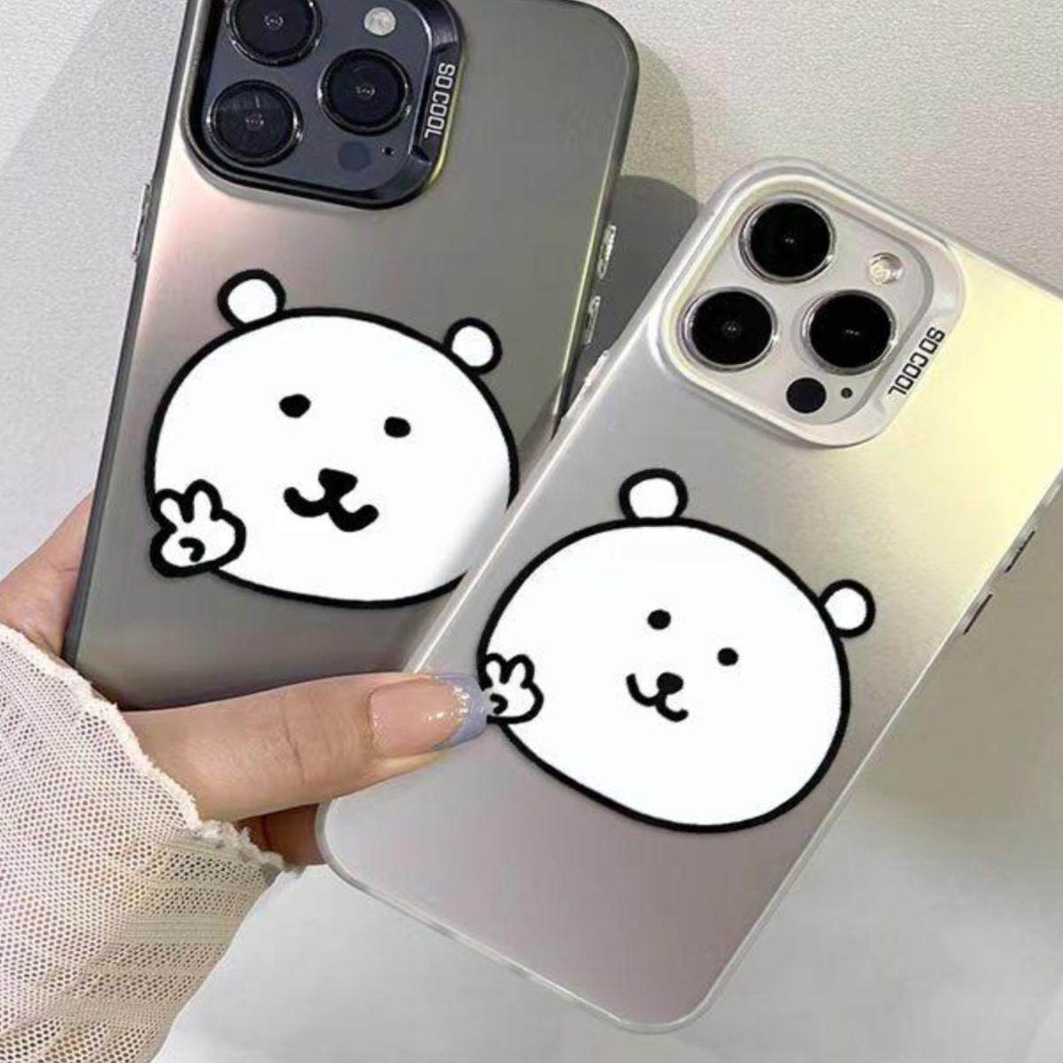 荣耀Play9T适用VIVOx200比耶自嘲熊华为mate70手机壳小米14卡通硬OPPOfindx8趣味红米note14小众苹果15promax